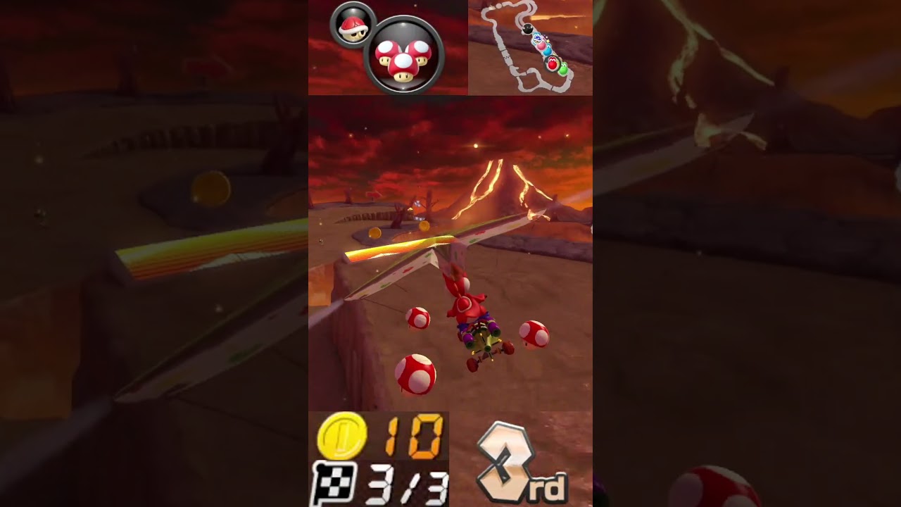 A very dramatic Mario Kart finish #shorts