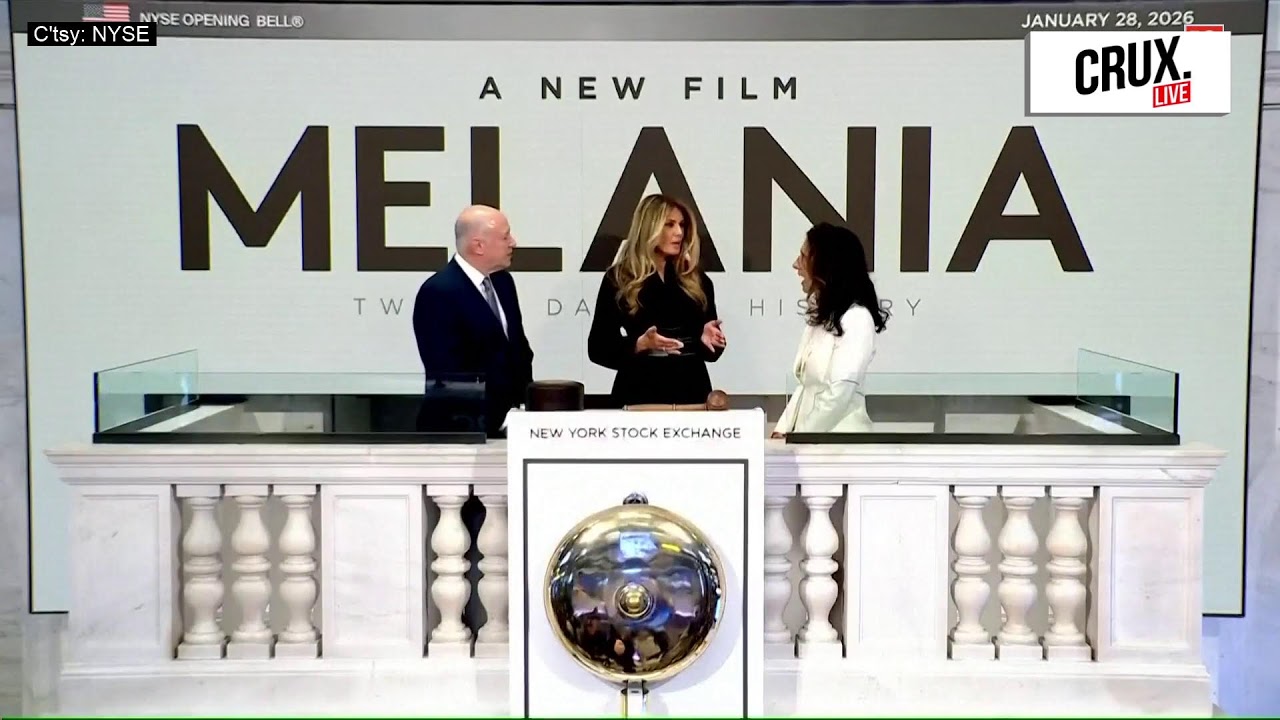 LIVE | US First Lady Melania Trump Rings the New York Stock Exchange Opening Bell | NYSE | Dow Jones