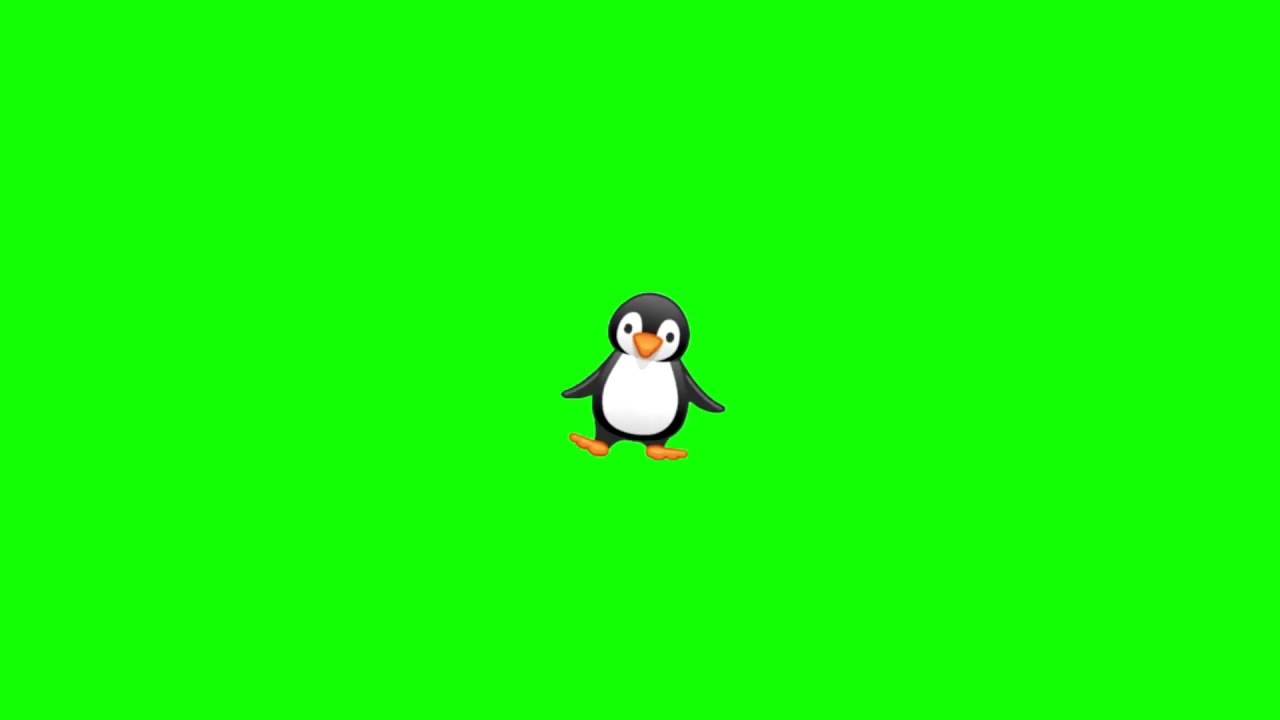 Skype's Dancing Penguin || Green Screen Video ||