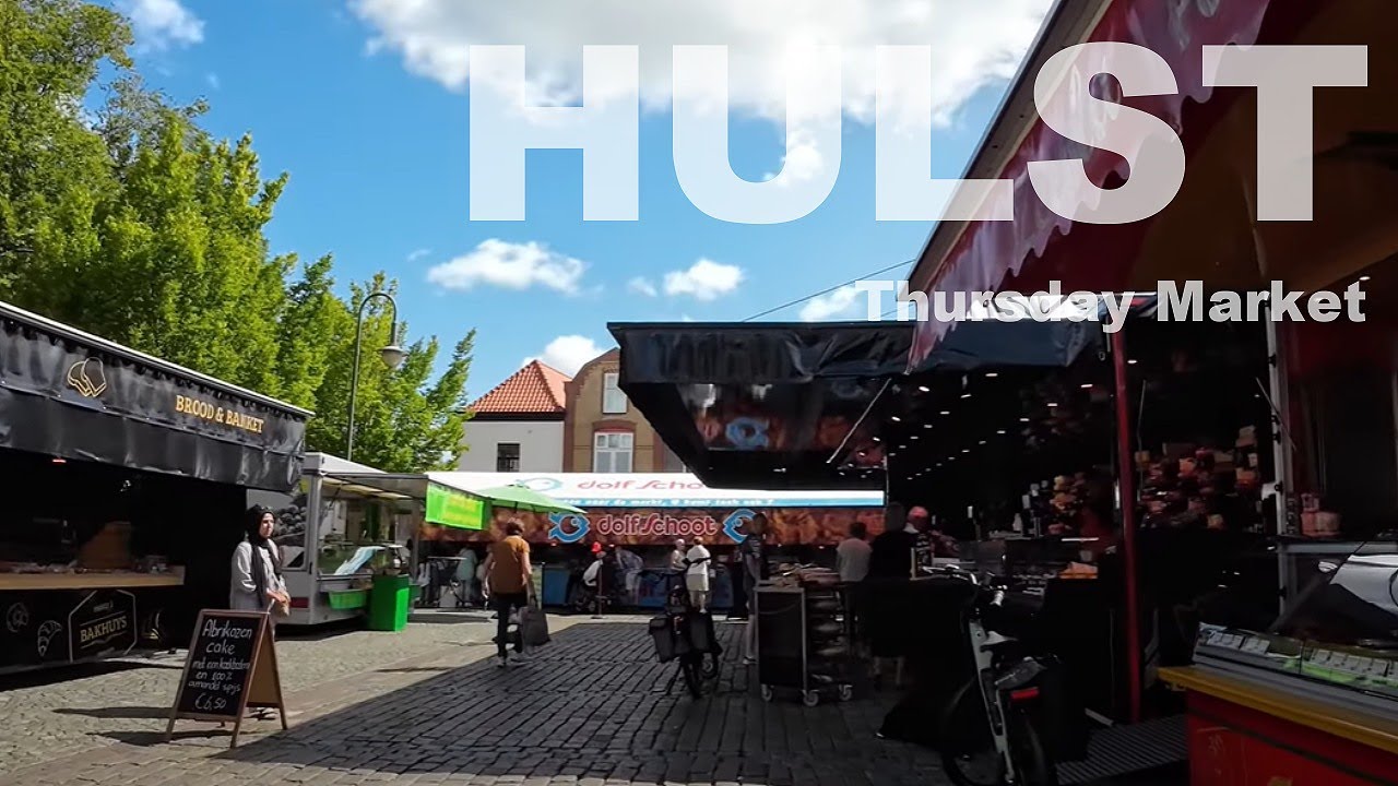 Hulst Thursday Market in Zeeland, the Netherlands