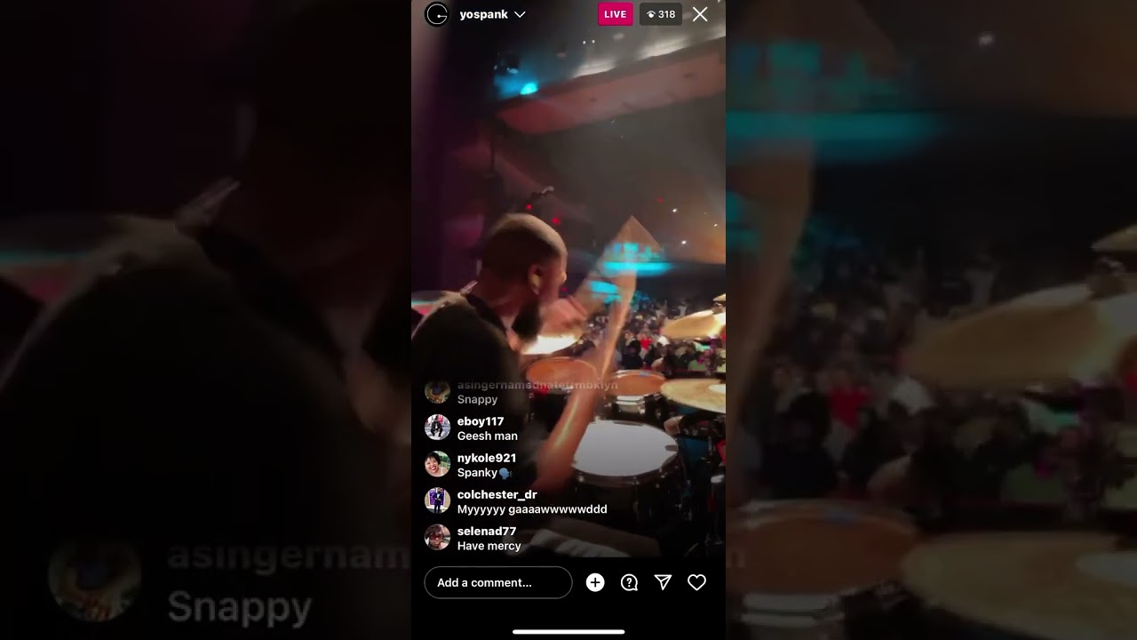 Spanky McCurdy Live on drums❗️with Tye Tribbett and band.