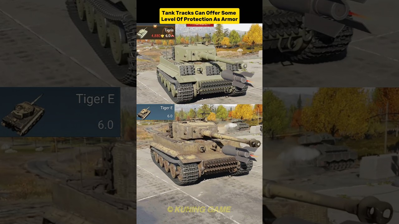 Tank Tracks Can Offer Some Level Of Protection As Armor.#warthunder