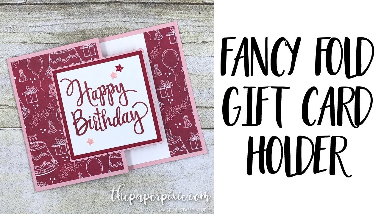 Fancy Fold Gift Card Holder