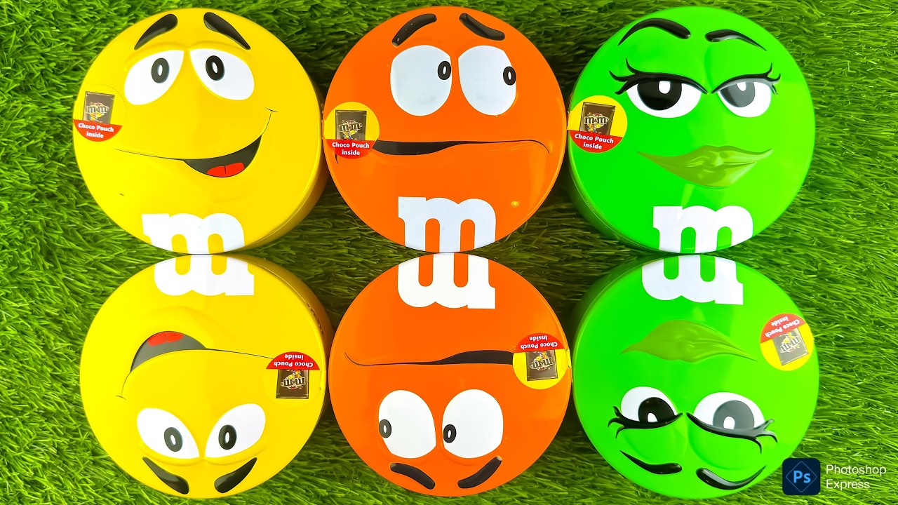 Satisfying Video | Unpacking and Mixing Rainbow Candy in M&M'S Boxes ASMR