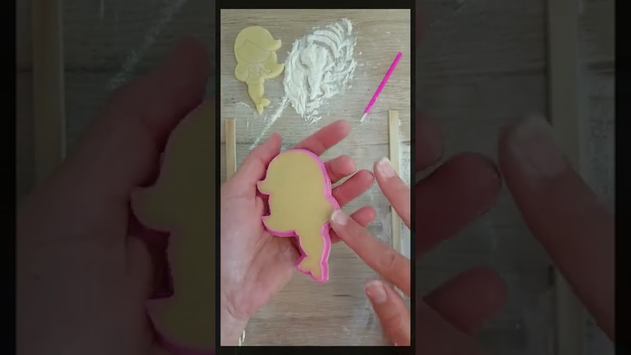 How to cut out cookies using cookie cutters with imprints
