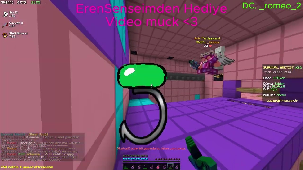 Craftrise Ametist 7xKral 8xZehir