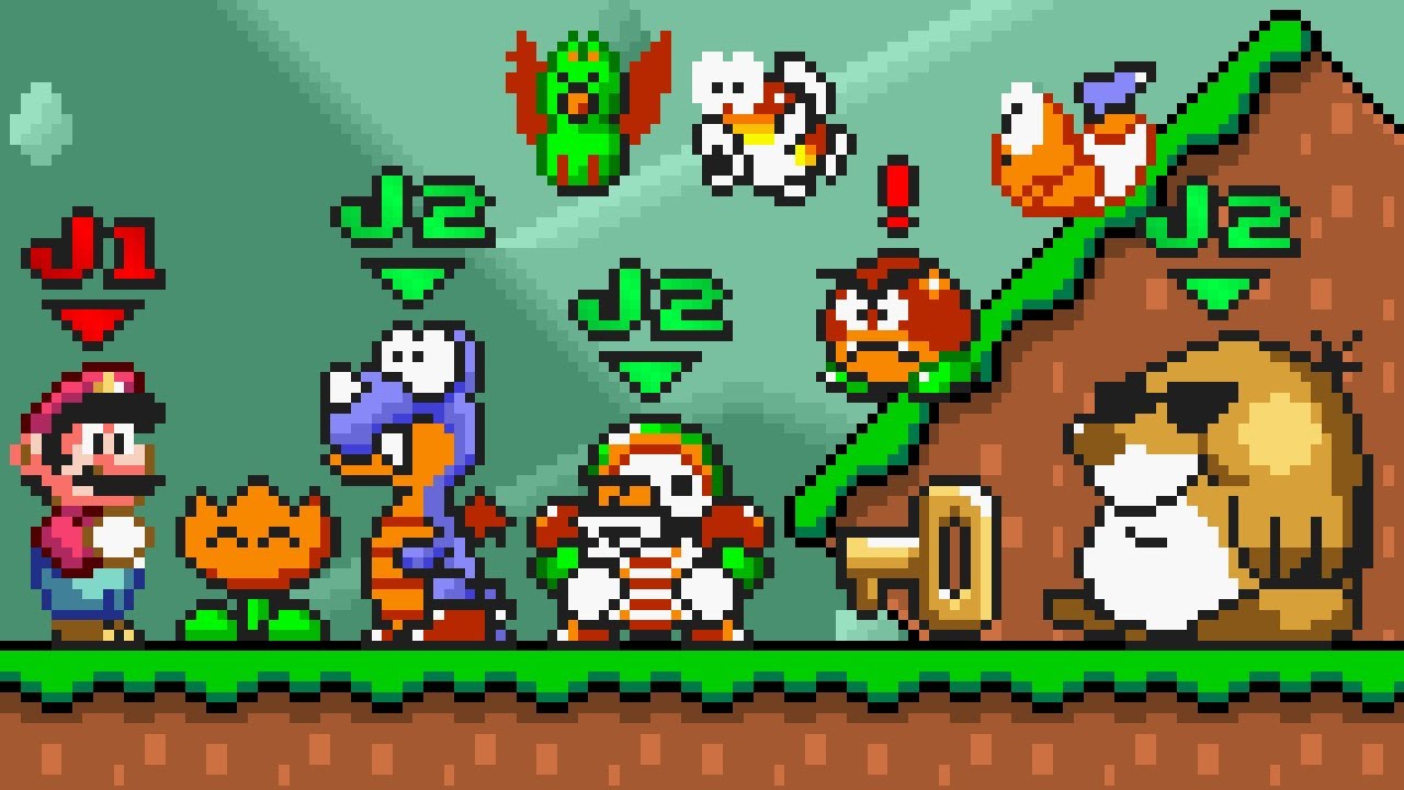 Super Mario World (SNES) - 2 Player Co-op Quest. ᴴᴰ