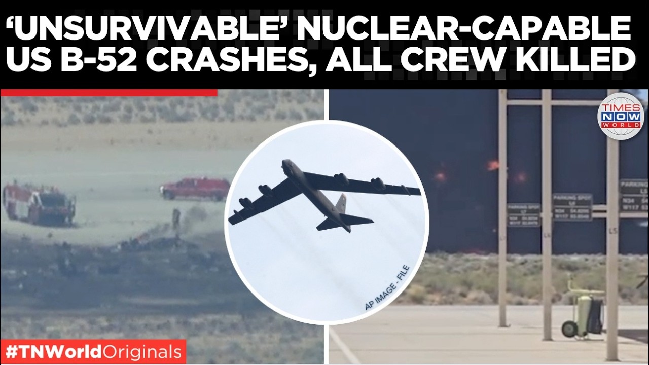 B-52 BOMBER CRASH: All 8 Dead After US Nuclear Bomber Explodes In California