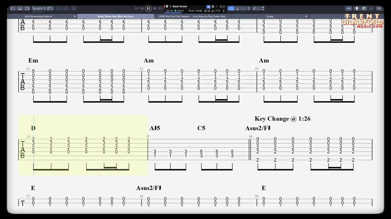 Silverchair - Miss You Love - Campfire Guitar Play Along - Basic Chords