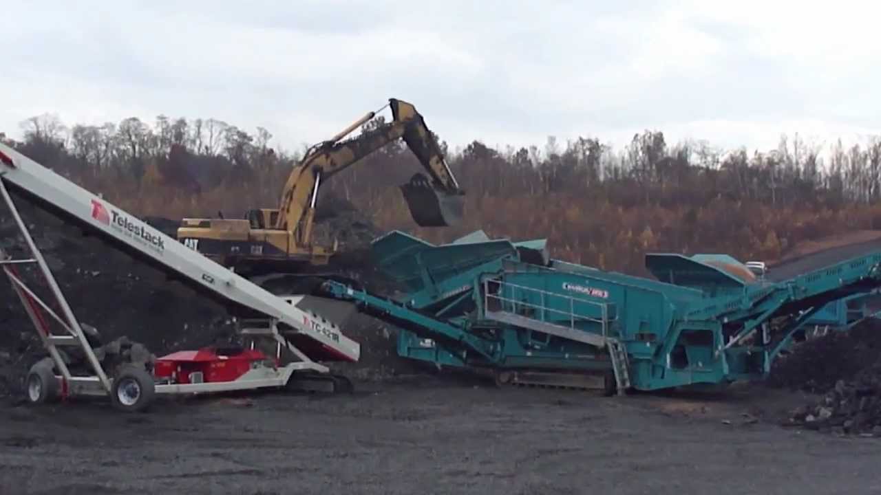 Powerscreen Warrior 2400 and Telestack TC421R