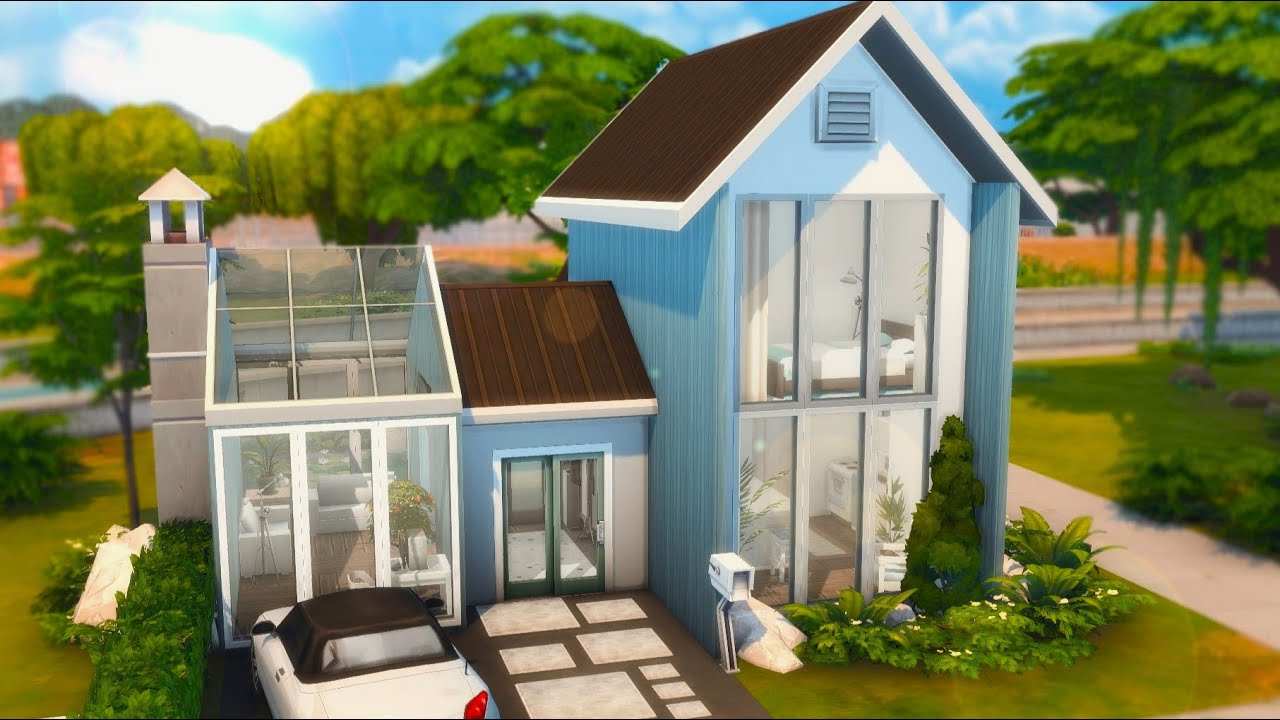Base Game Family Starter Home | Under 20k | (no cc) The Sims 4 Speed Build