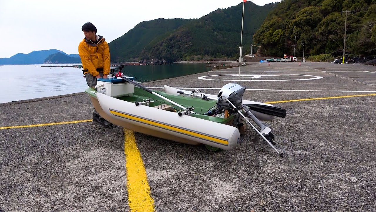 ヤフオクで９万円の超軽量2馬力でついに大物を釣り上げる。