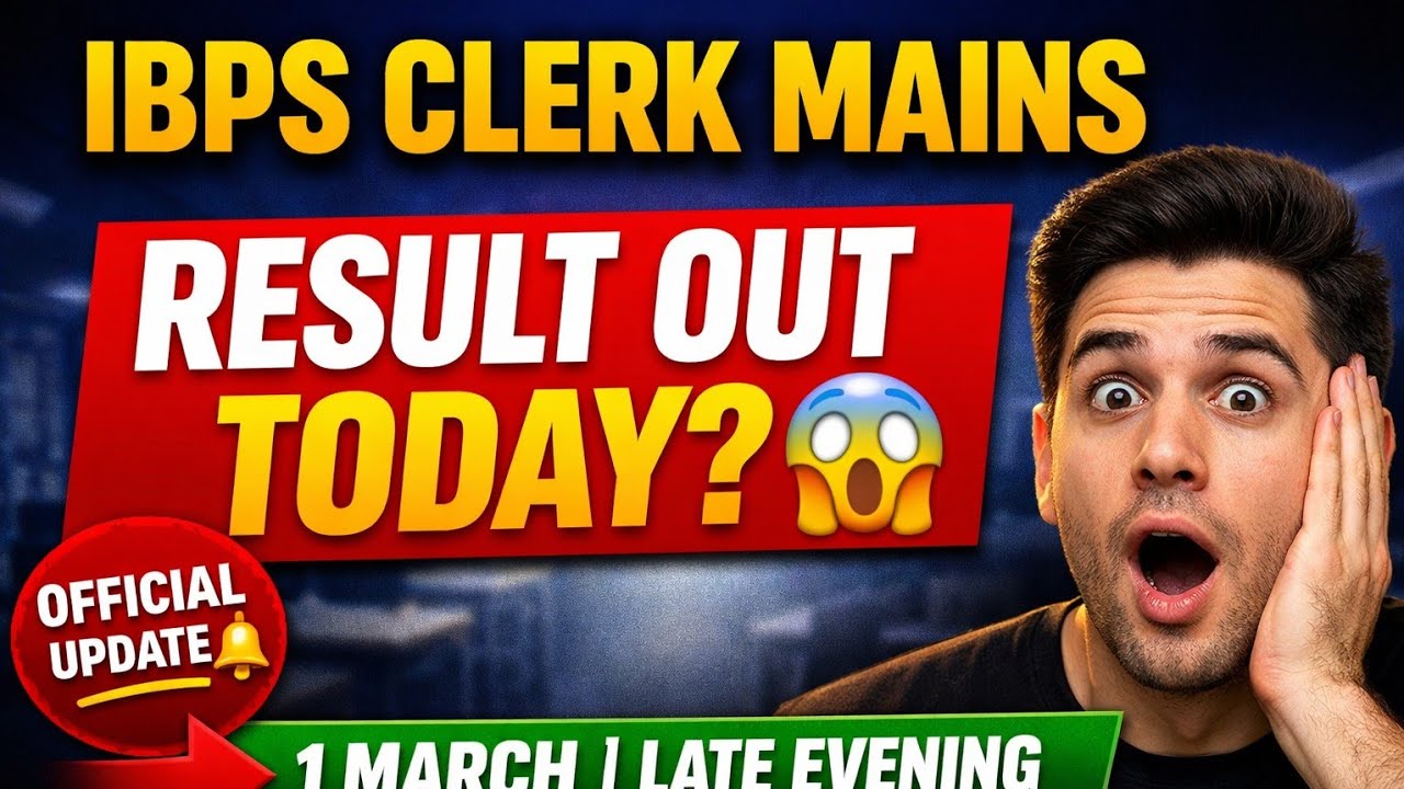 IBPS Clerk Mains Result Update🔥😨