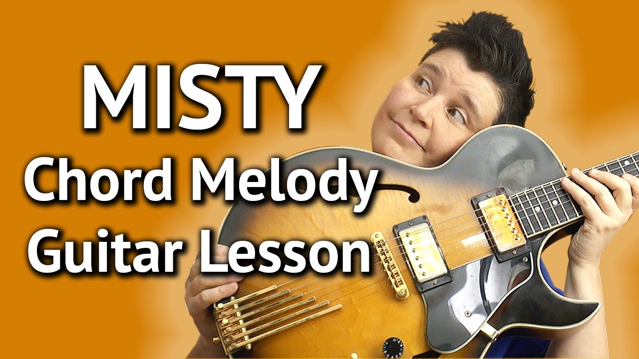 MISTY - Easy Guitar Chord Melody LESSON