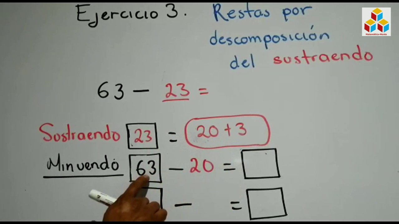 Ejercicio 3: Restas por descomposici&oacute;n del sustraendo