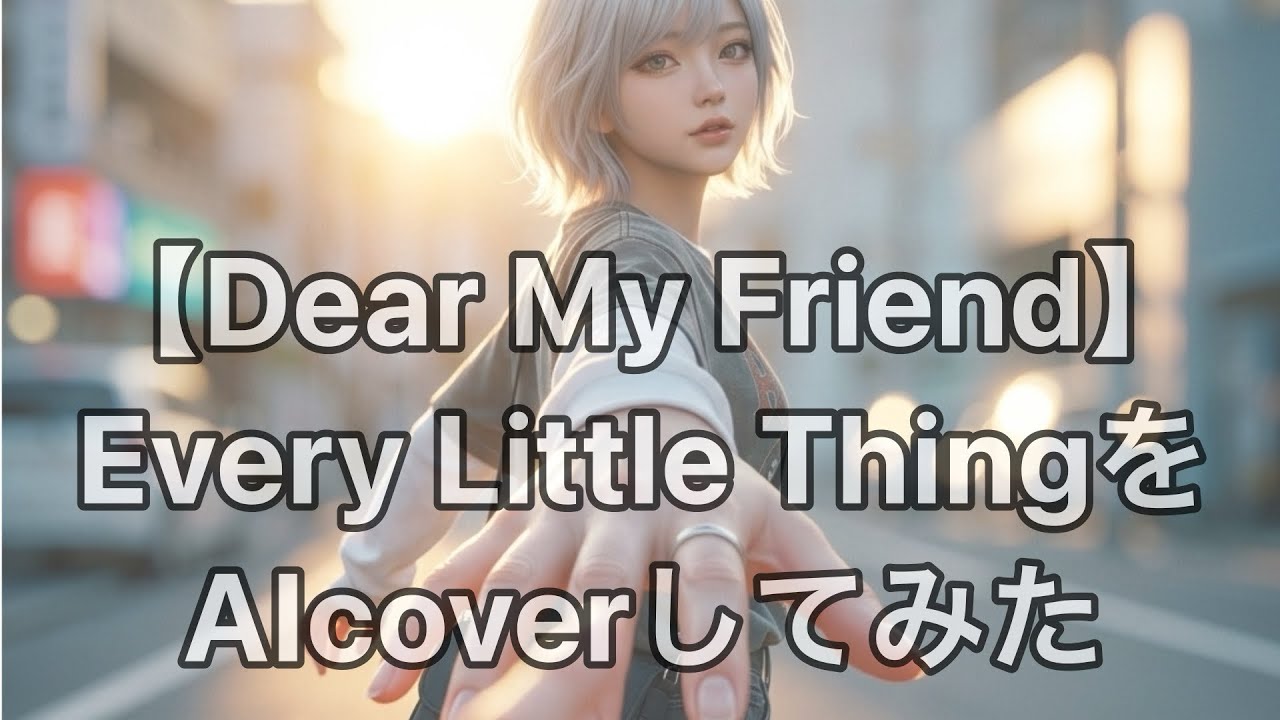 【Dear My Friend】Every Little ThingをAIcoverしてみた