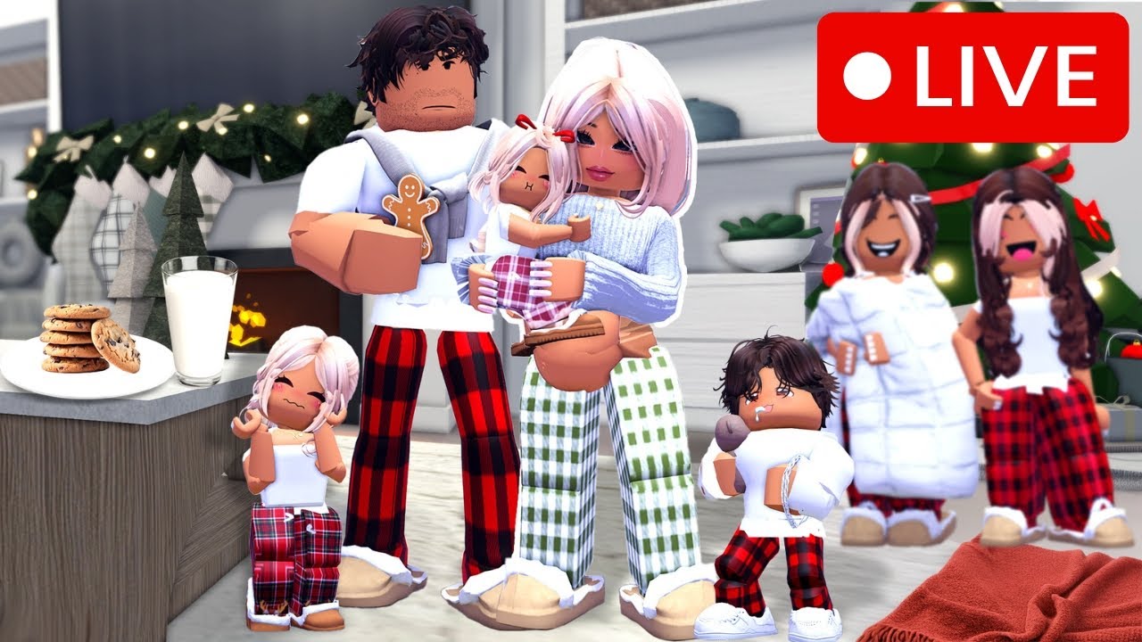 ❄️ COZY WINTER CHRISTMAS FAMILY ROLEPLAYS ON ROBLOX! 🎄🎅🔴