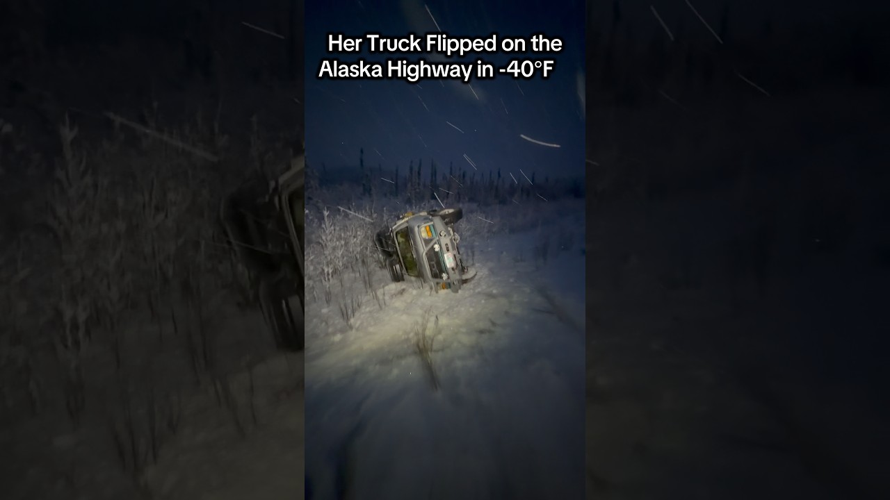 We Rolled the Truck on the Alaska Highway  Over 100 Miles from Help in -40°F 🥶￼