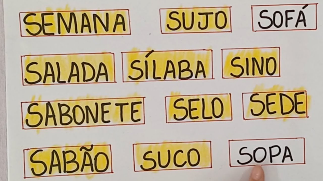 Ditado Colorido - Lendo Palavras com SA SE SI SO SU SÃO  - Aprendendo a Ler e Escrever - EJA