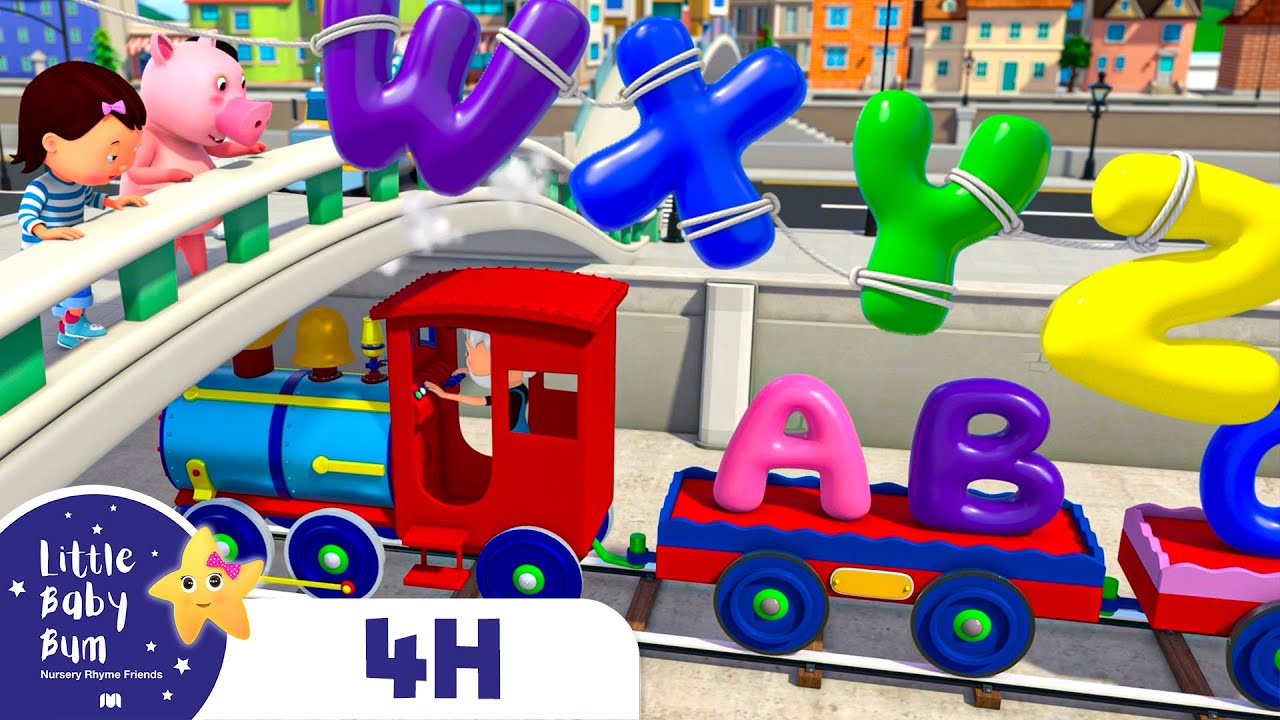 ABC Vehicles, 10 Little Dinosaurs | Four Hours of Little Baby Bum Nursery Rhymes and Songs
