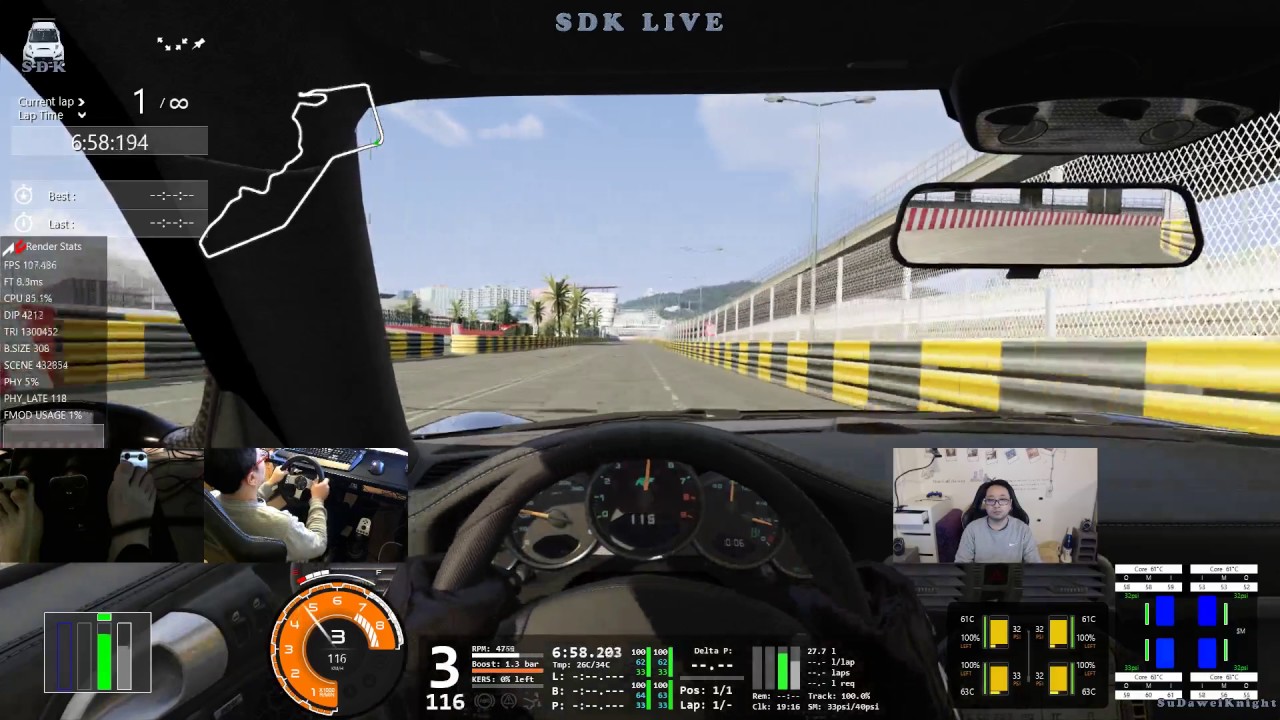 SDK_Assetto Corsa_賽道：澳門_車輛：RUF RT12 R_1080_60_2017/02/27