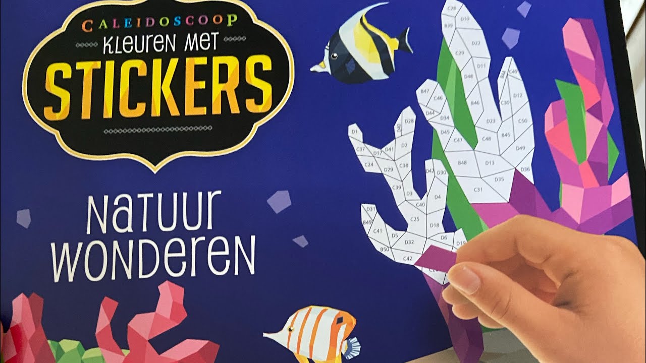 Kleuren met stickers 