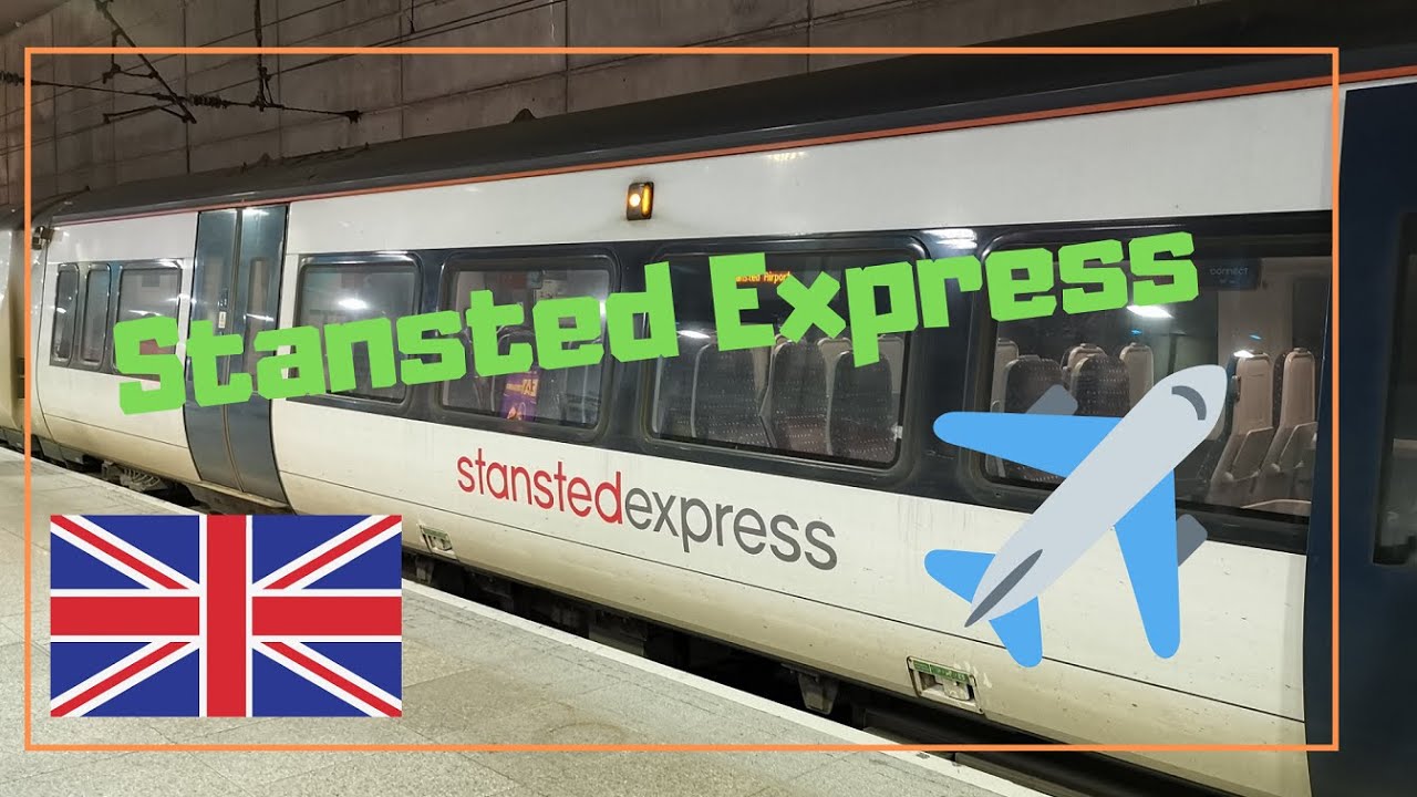 Stansted Express from London to Stansted Airport Walkthrough FPV London Airport Express Tripreport