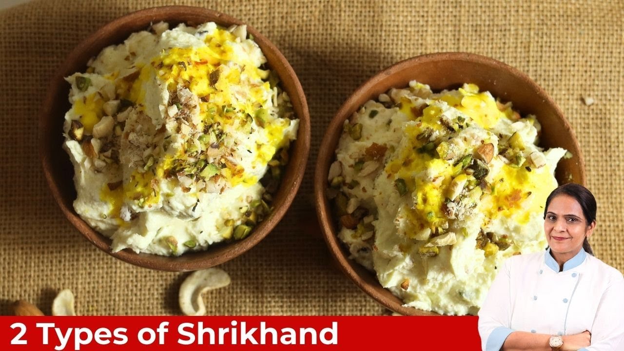 Mango shrikhand & American Nut shrikhand | श्रीखंड बनाने की विधि | How to make Amrakhand |