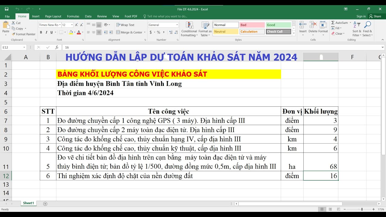 Hướng dẫn lập dự toán khảo sát năm 2024 theo Thông tư 11/2021/TT-BXD của Bộ xây dựng