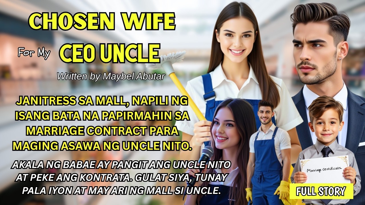 JANITRESS SA MALL, NAPILI NG BATA NA PAPIRMAHIN SA MARRIAGE CONTRACT PARA SA UNCLE, CEO PALA NG MALL
