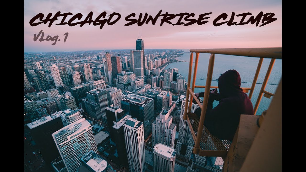 SCALING CRANE IN CHICAGO for SUNRISE! Urban Exploration ( vlog life w/ @uglysteffy)