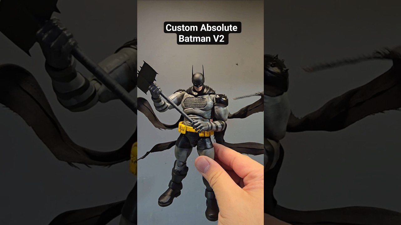 Фигурка Бэтмена Absolute от Mafex, кастомная версия, V2 #batman #custom #actionfigures #mafex #fyp