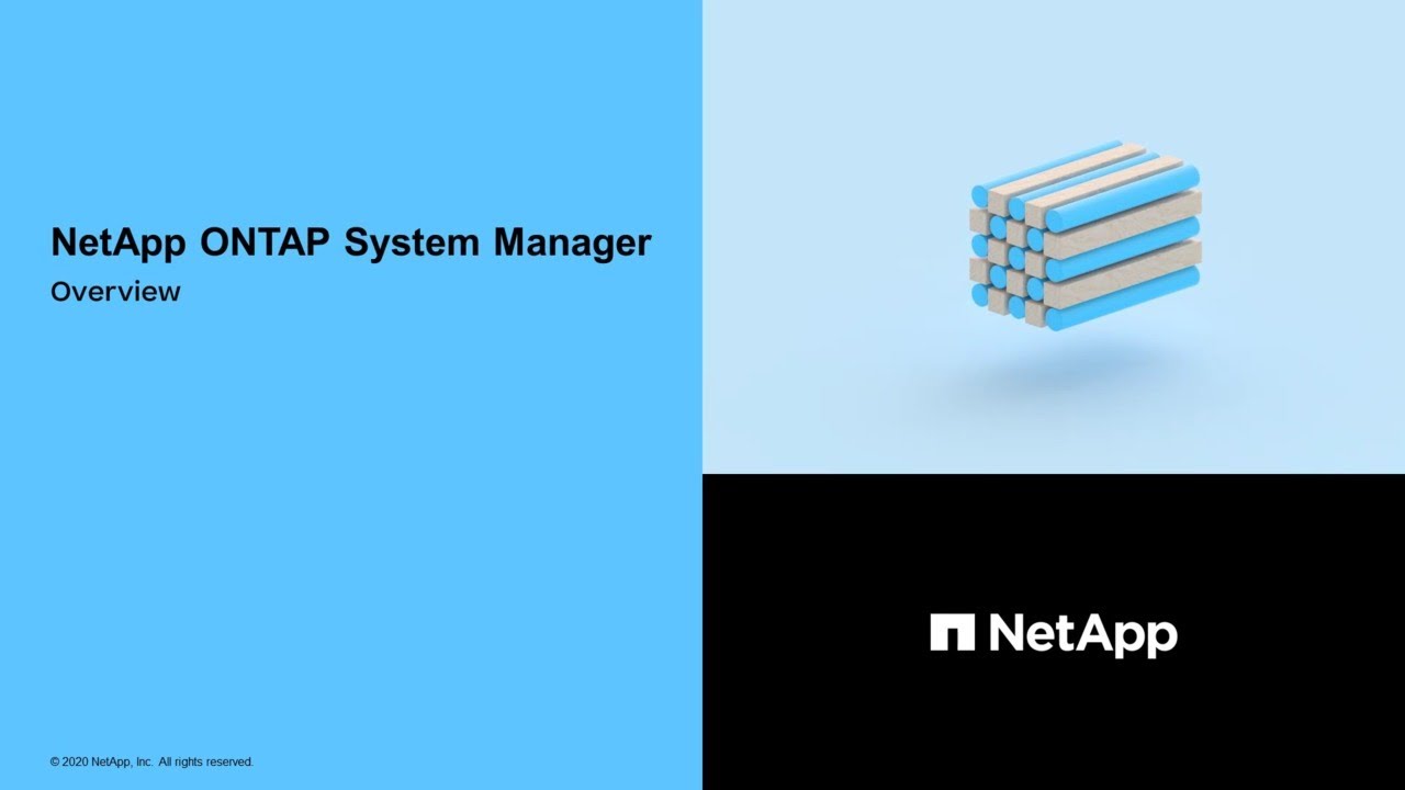 Обзор ONTAP 9 System Manager