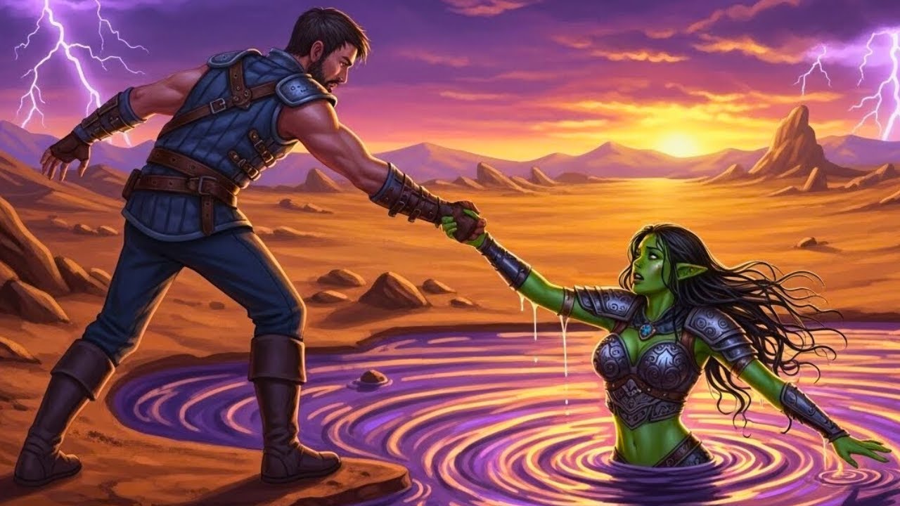 A Man Saves An Orc Girl Trapped In Quicksand — What She Reveals Is Shocking
