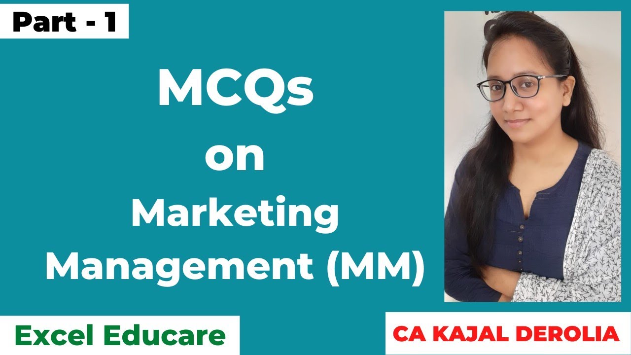 Marketing Management MCQ | Multiple Choice Questions with Answer | Detailed Explaination | Part 1 |