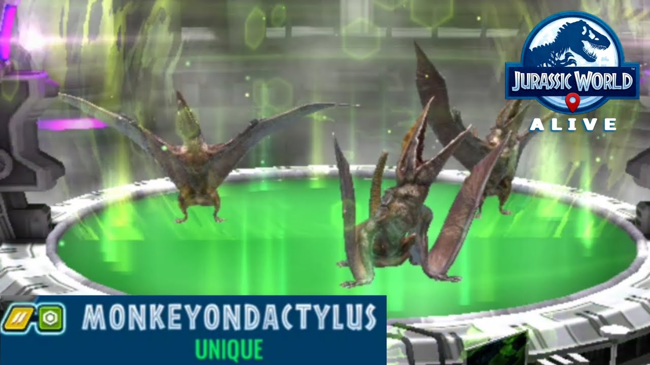 Monkeyondactylus Unique Unlocked || Jurassic World Alive S2