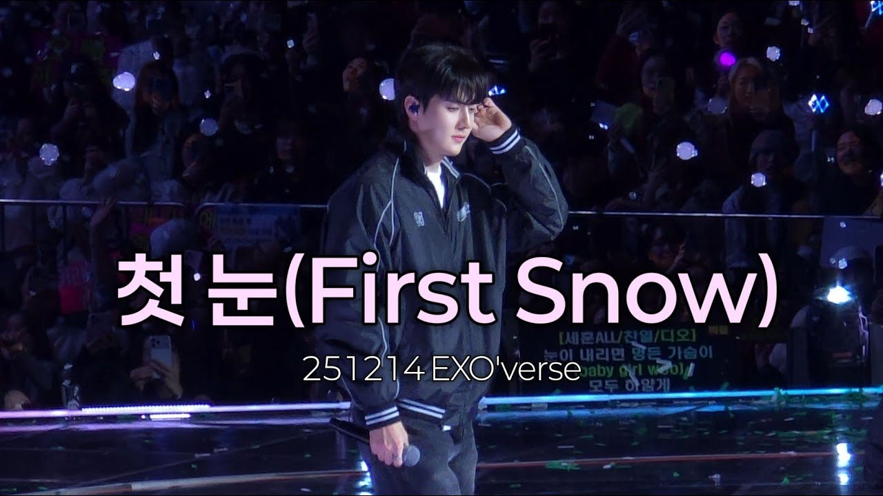 [4K] #엑소 - 첫 눈 /251214 #EXO #FANMEETING #EXOverse #fancam