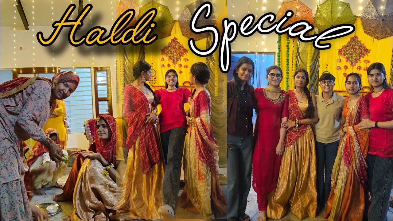 Haldi Function 🥳🥰 #vlogvideo #trending #weeding #newvideo