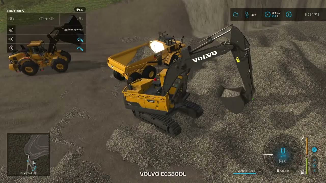Farming simulator 22 Mining and logging empire roleplayps5 part 2