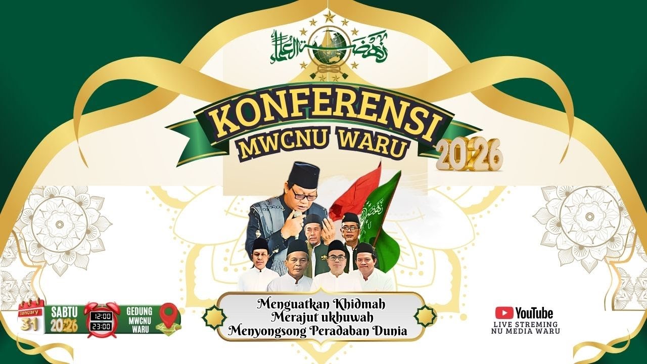 🔴🟢 Live : KONFERENSI MWCNU Waru Prosesi Pemllhan Rois Syuriyah & Tandzfidiyah Masa Khidmat 2026-2031
