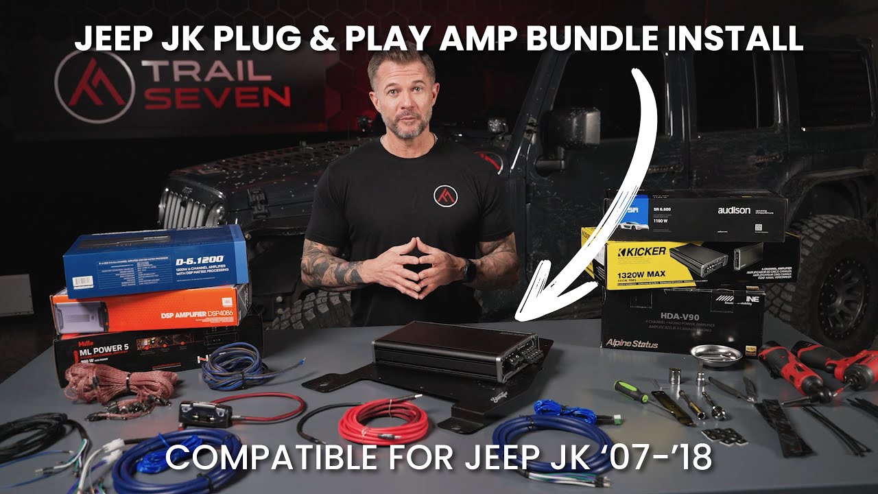 Jeep Wrangler JK Plug and Play Amplifier Bundle Installation | '07 - '18 JK/ JKU