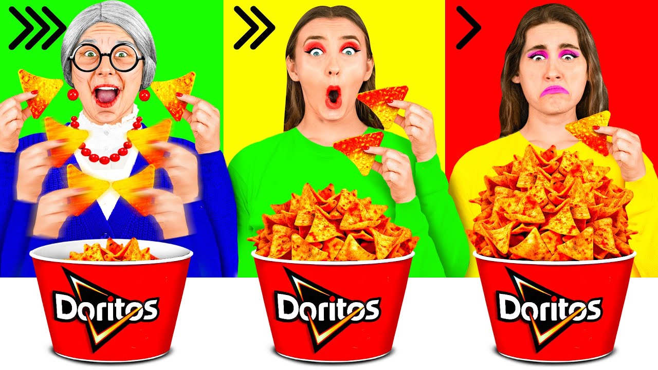 Schnelles, Mittleres oder Langsame Essen Challenge | Küchen-Hacks und Tricks von 4Fun Challenge
