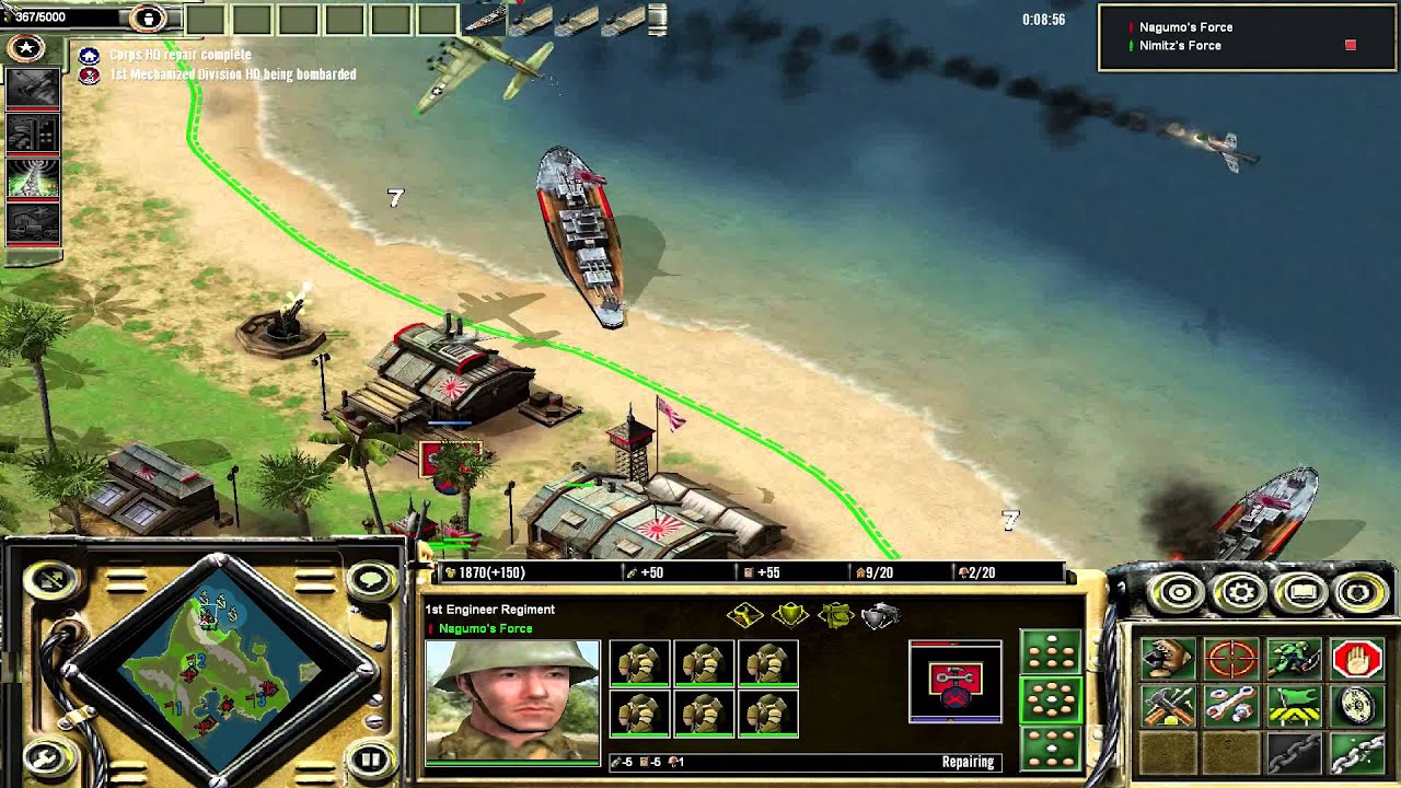 Axis & Allies Axis Campaign Mission 12: Invasion of Hawaii (Japan)