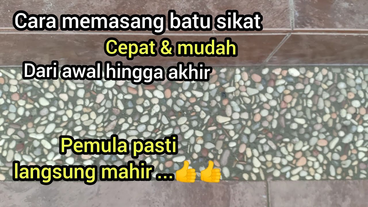 cara memasang batu sikat
