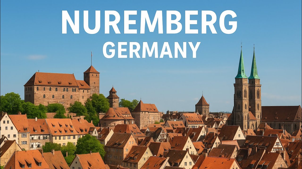 Nuremberg Germany walking tour through downtown- 4K 60fps- N&uuml;rnberg DE. #Nuremberg #4k