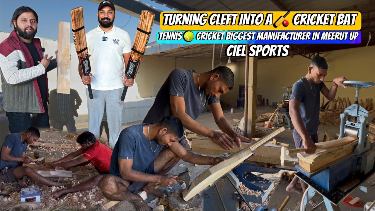 Tennis Cricket Bat Manufacturer | Cleft To A Cricket Bat Making Full Process #tennisballcricket