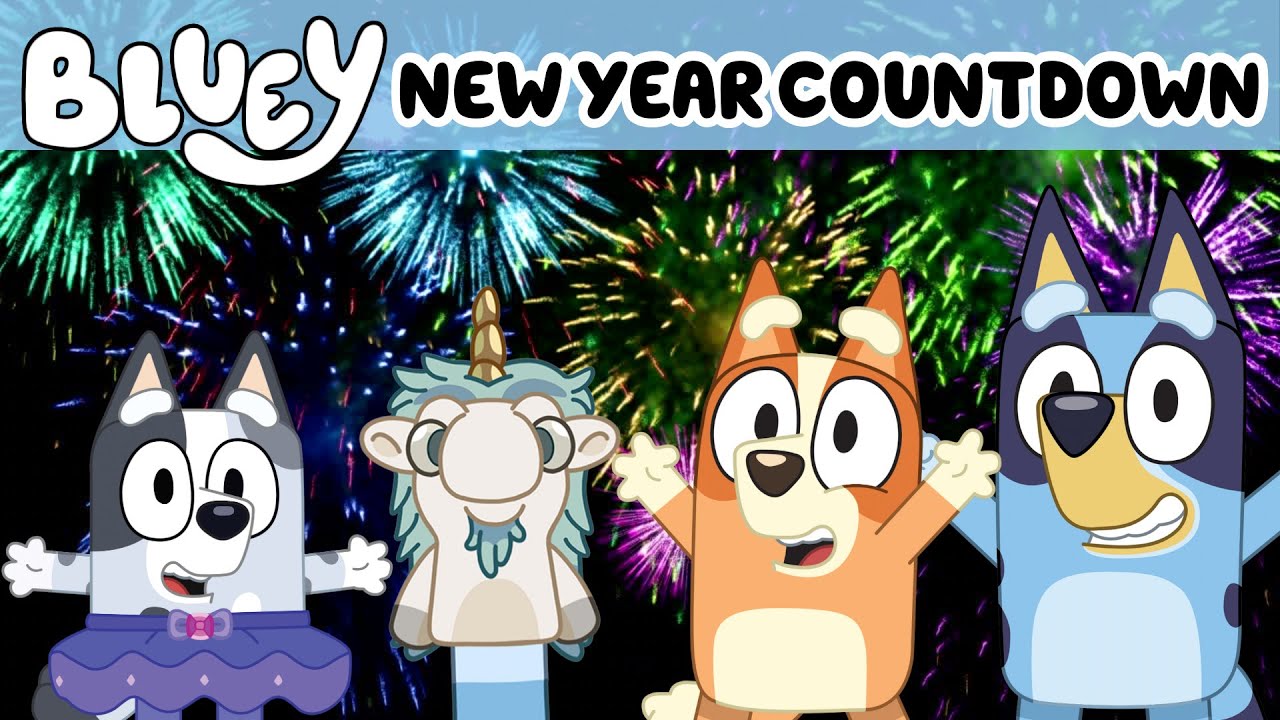 Bluey&rsquo;s 1 Minute Count Down / 60 Second New Year&rsquo;s Countdown Timer for Kids!