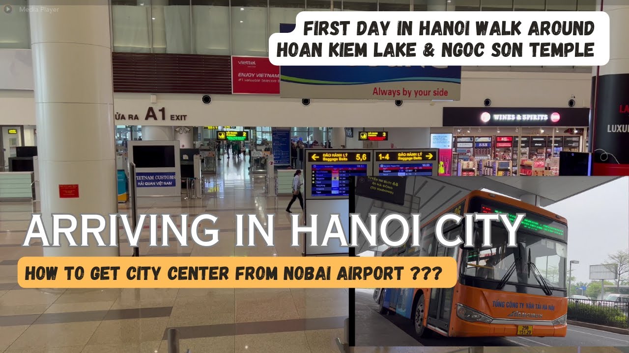 Solo Travel Hanoi Day 1| Hanoi Airport to City Center Old Quarter | Ngoc Son Temple | Hoan Kiem Lake