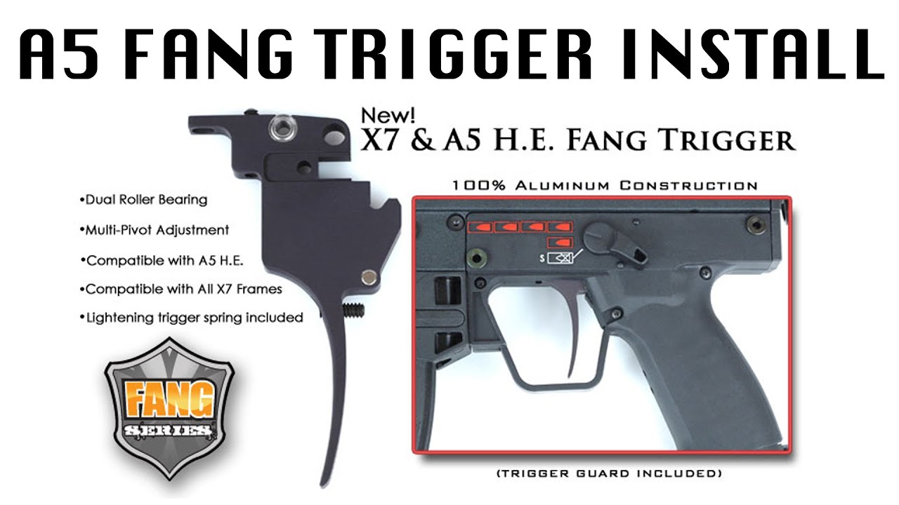 TECHT Fang Trigger Installation - Tippmann A5 Double Trigger Install