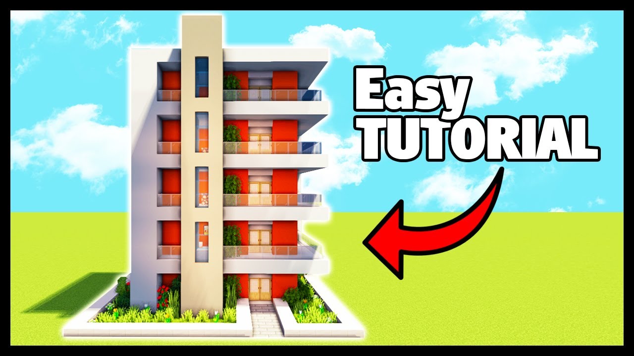 Minecraft: How to Build a Skyscraper/Apartments - Easy House Tutorial